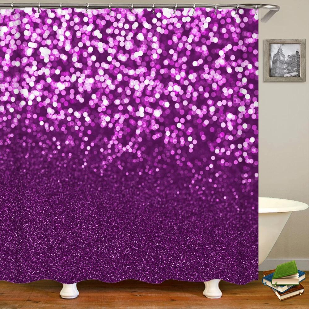 Shiny Dream Printed Shower Curtain Mildew waterproof Curtain With Hook Bathroom Decorative Curtain 3D Shower curtains 240*180cm