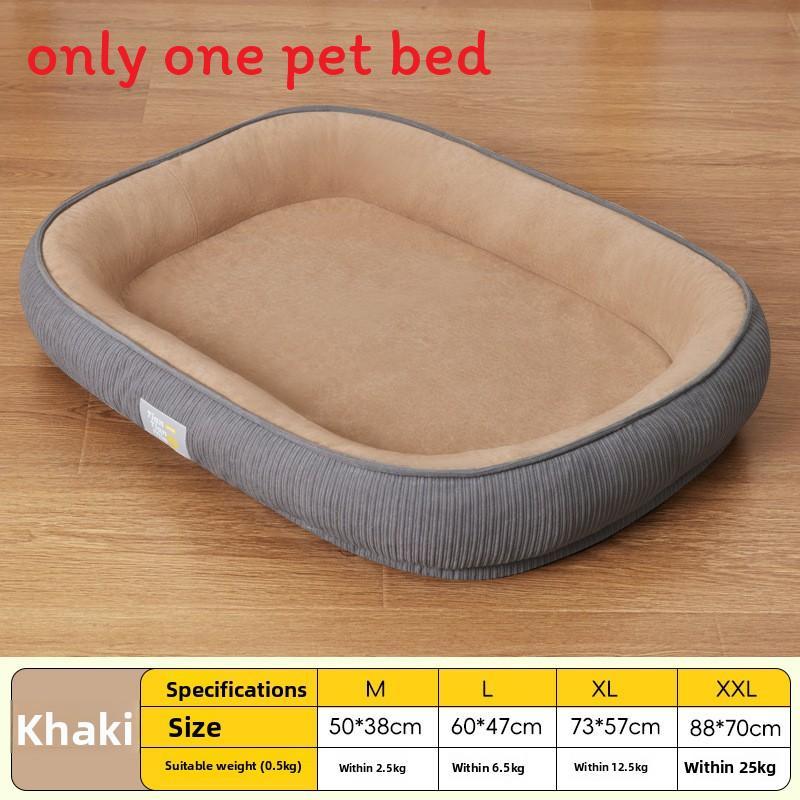 Pet Bed For Dogs With Thick Insulation And Removable Cover For Winter Comfort