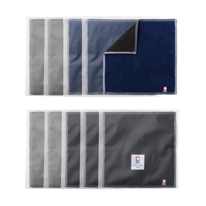 [Aso] Imabari Towel Cotton 100% Hand Towel Reversible Compact Made in Japan Men s Absorbent Durable Businessman Handkerchief BIZ