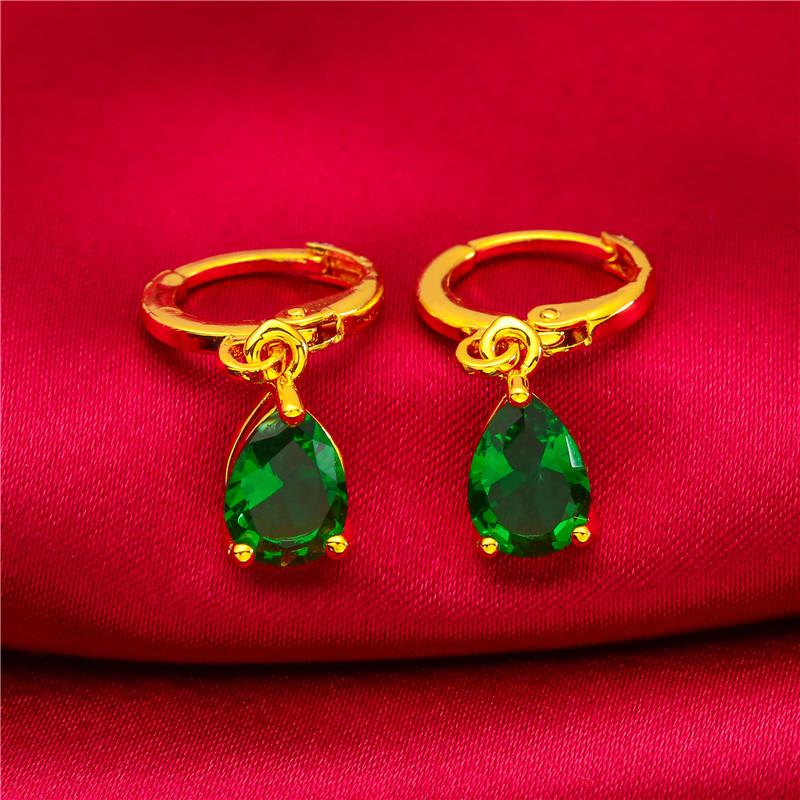 

Женские серьги-капли: Красный, Зеленый, Синий с Золотом и Бусинами