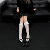 White lace calf stockings stockings women's summer lolita lolita stack socks mid tube socks jk stockings