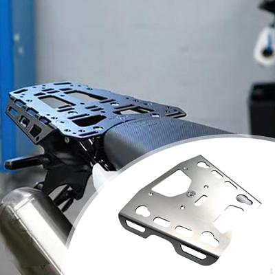 Motorcycle Cargo Rack Storage Box Support Accessory Easy Installation Metal Mounting Extension