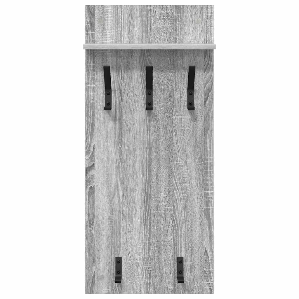 Wall Mounted Nightstand Grey Sonoma 40 x 10 x 90 cm