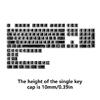 Minimalist Themed 136 Key PBT Keycap Set For Mechanical Keyboards Offering Comfort And Styles Translucent Keycap Design
