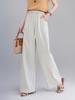 2026 Sommer Damen High Waist Locker Weiter Bein Bodenlang Fließende Hose