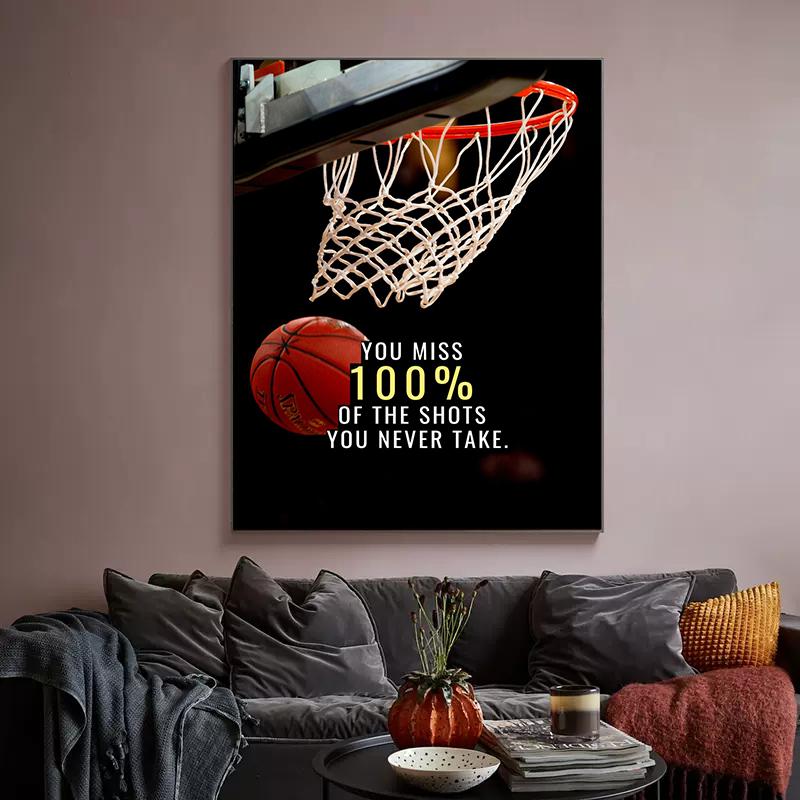 Basketball Surf Snowboarden Sport Motivation Zitat Poster Leinwand Malerei Inspirierende Wandkunst Für Wohnzimmer Wohnkultur