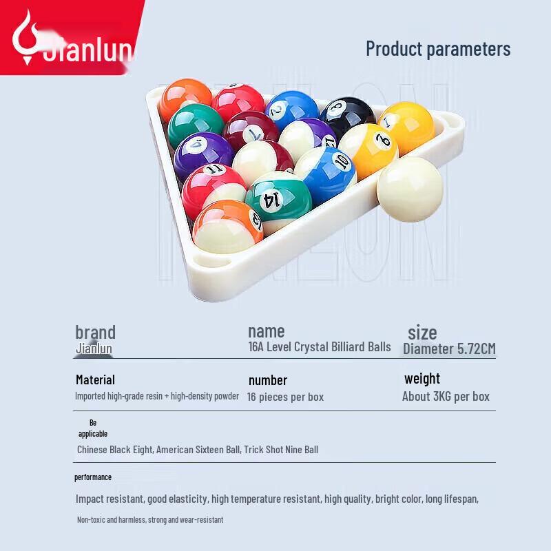 JEEANLEAN Standard Billiard Ball Set