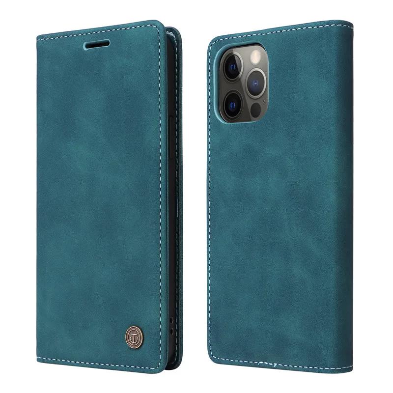 Retro Matte Luxury Flip Wallet Case For Xiaomi Redmi Note 13 Pro 4G Note13 Pro 13Pro+ Plus 5G Redmi13C Solid Colors Phone Cover