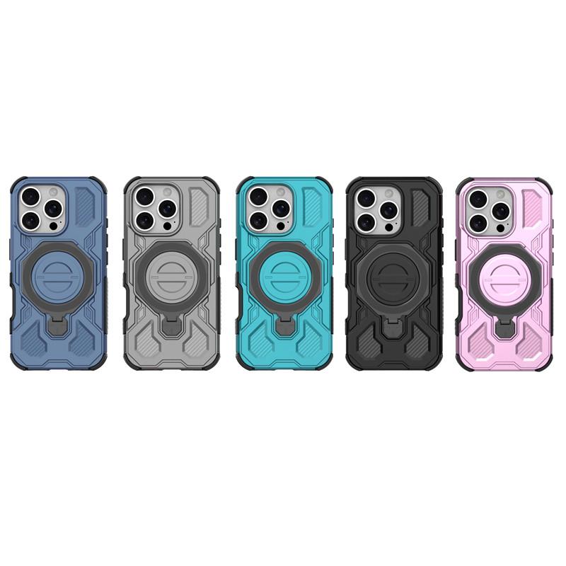 Magnetic Armor Case For iphone 16 Pro Cases For iphone 16 Pro 16e iphone 16 Pro Max Cover Magsafe Wireless Charging Phone Cover