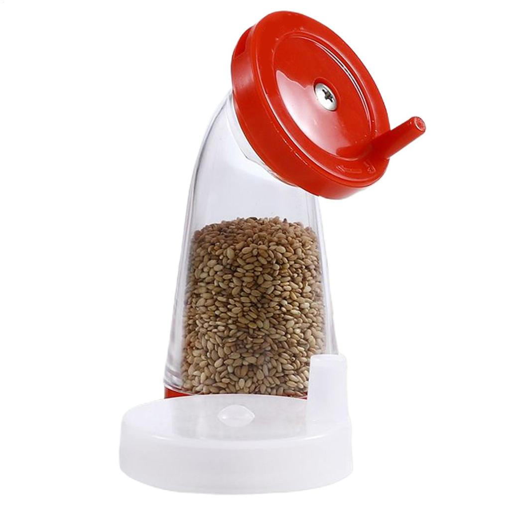 Hand-Cranked Sesame Grinder Sesame Mill Bottle Manual Pepper Grinder Spices Grinder Mill Milled Powder Kitchen Gadget for Salad