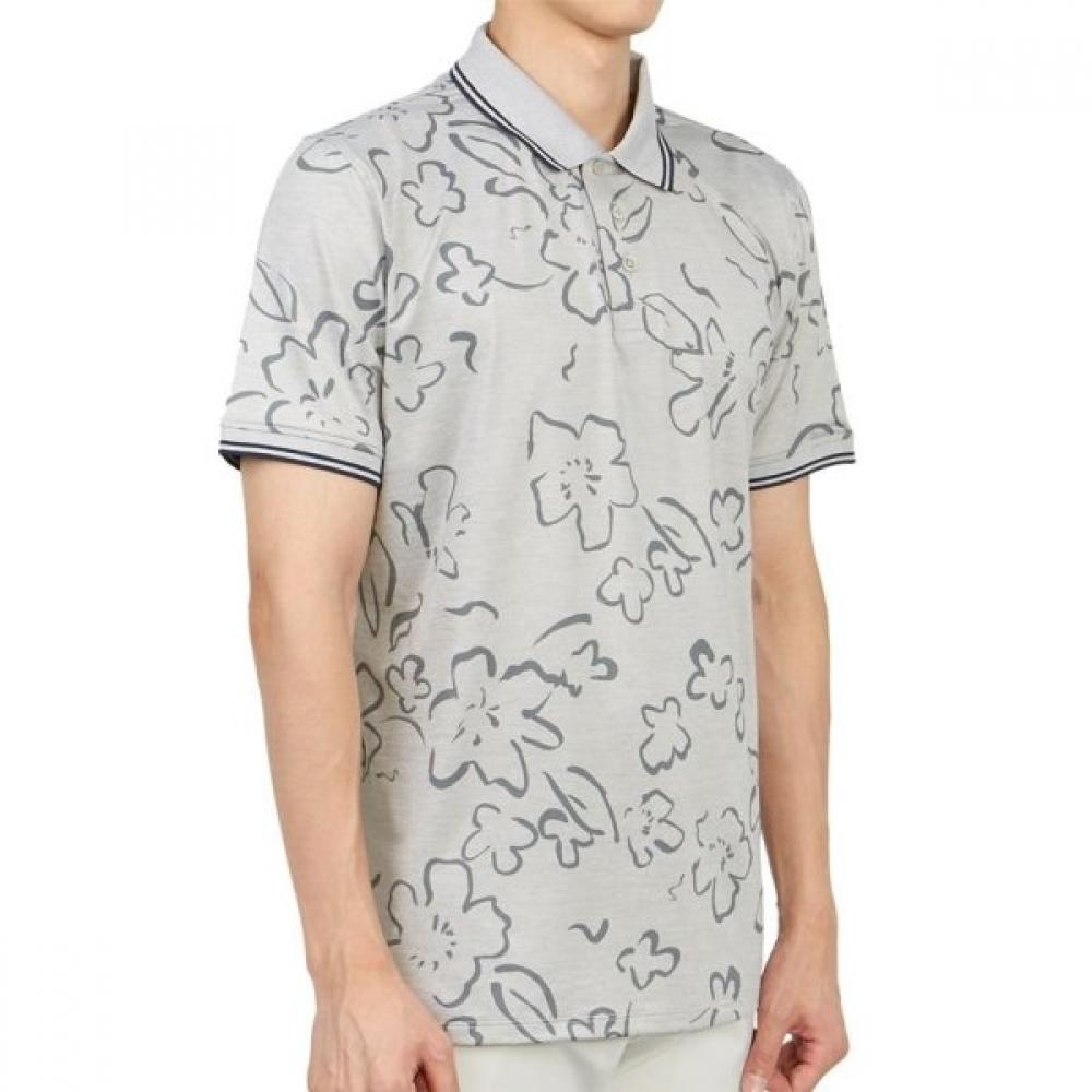 Tricou bărbătesc Galleria G Fore Pore Golfwear cu guler și mânecă scurtă G4MS23k062 lhGr