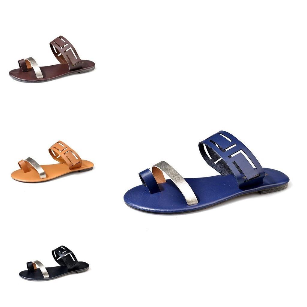 Stylish Women Flat Sliders Slip On Summer Beach Holiday Open Toe Sandals Shoes