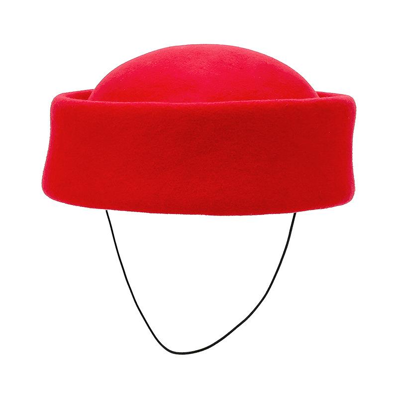 

Vintage Retro 100% Wool Beret for Women Fashion Japanese Autumn Winter Sailor Hat Pillbox Hat Captain Cap 55-58cm