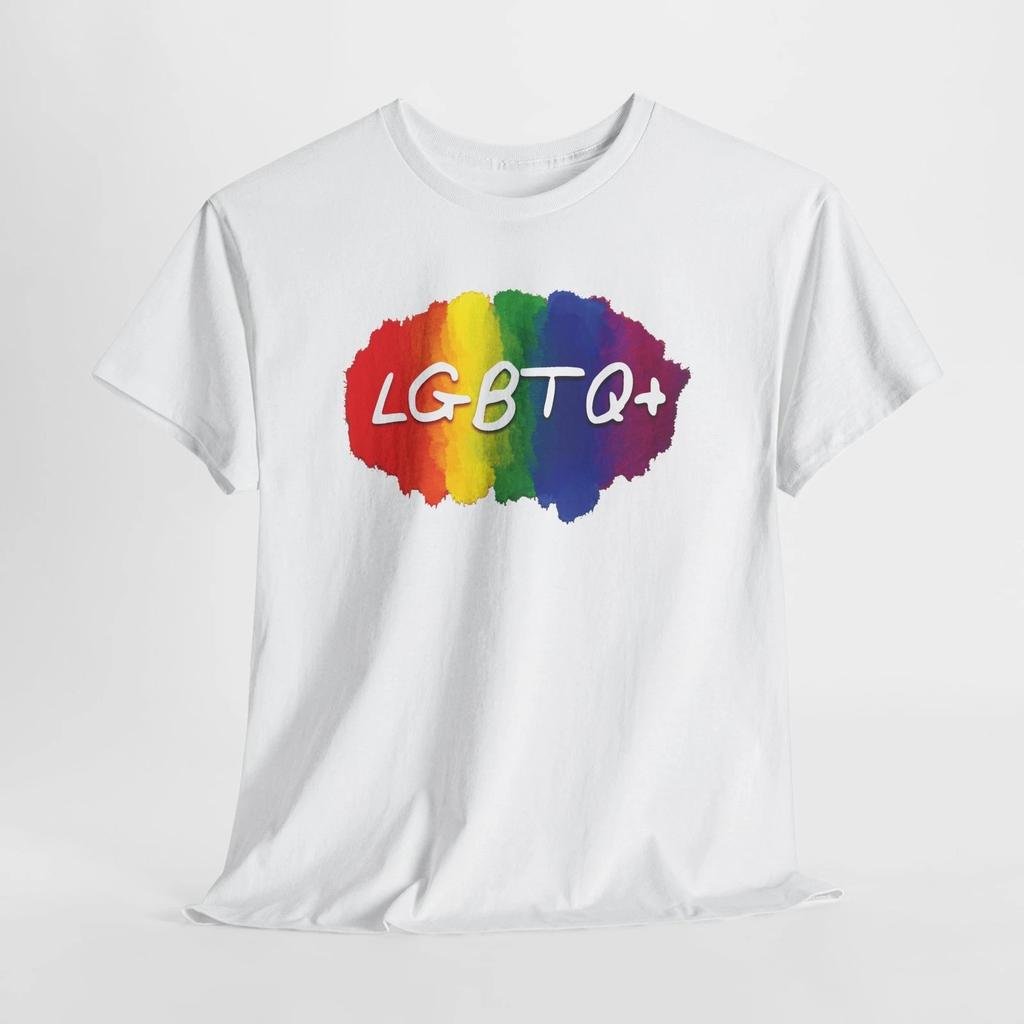 Pride Rainbow LGBTQ+ Unisex Heavy Cotton Tee, LGBTQ Pride Shirt, Inclusive [...]