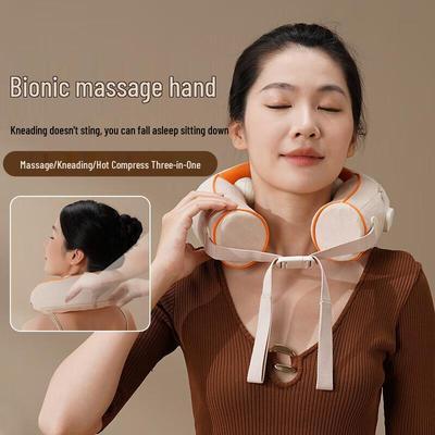 Hezheng U-shaped Kneading Neck Massager CN Plug (adapter Included)