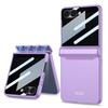 GKK For Samsung Galaxy Z Flip7 5G Case Magnetic Hinge Protection PC Phone Cover with Anti-Spy Tempered Glass Film