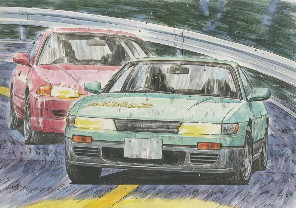 Initial D Series S13 Silvia Koichiro Ikeya Plastic Model 1/24 No.004