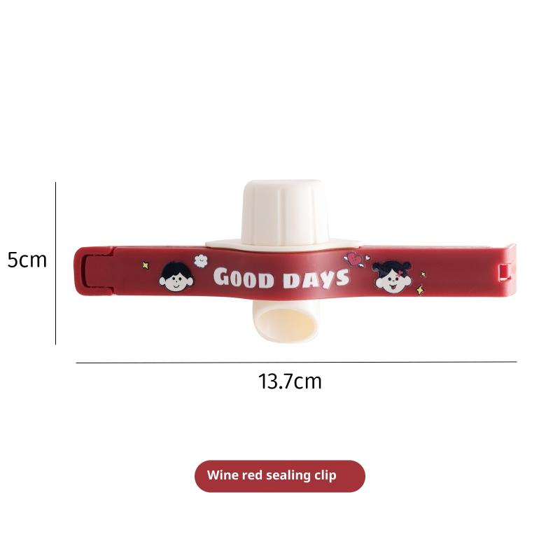 1/2 шт. Кухонное хранение Продукты Закуски Запечатывающие Пакеты Зажимы Крышка-Винт Пакет для Приправ Пакет для Сухого Молока Зажим для Сохранения Домашние Аксессуары 1pcs красный