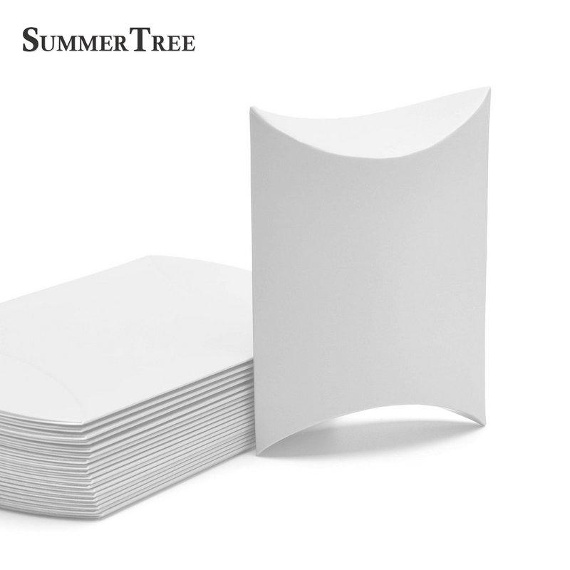 

100 шт./лот, подушка, бумажная вечеринка для свадебной вечеринки, подарочная коробка «сделай сам», коробки для конфет, аксессуары, подарочные коробки из крафт-бумаги 9x6.5x2.5cm