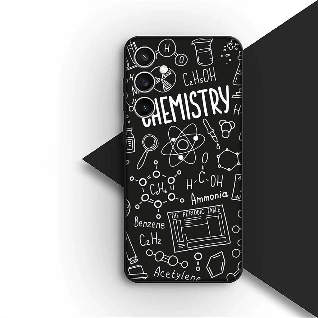 Handyhülle für Samsung Galaxy S22 S21 S20 FE Ultra Plus A07 A17 A15 A16 A25 A57 A37 Weiche Hülle Chemische Mathe Gleichung Formel