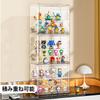 Wtrgas Figure Transparent Storage Case with Magnetic Collection Display Case with Plastic 27cm Wide X 18cm Deep X 22cm High Case, Door, Dividers,