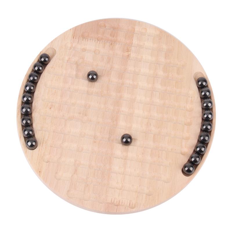 Solid Wood Magnetic Chess Puzzle Toy for Kids' Thinking Development