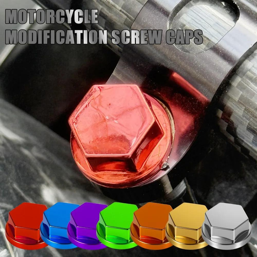 Motorcycle Screw Nut Bolt Cap Cover Decoration 30pcs Universal Plastic Plating Colorful Motorbike Styling Accessories for Honda