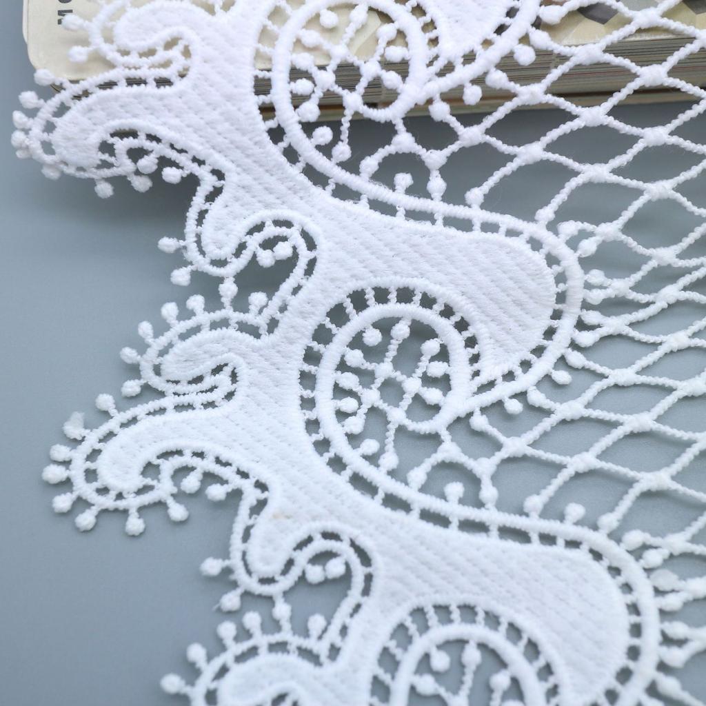 Water Soluble Lace Lace Accessories, Milk Silk Embroidery Barcode, Hollow Embroidery Dress Clothing Wedding Accessories