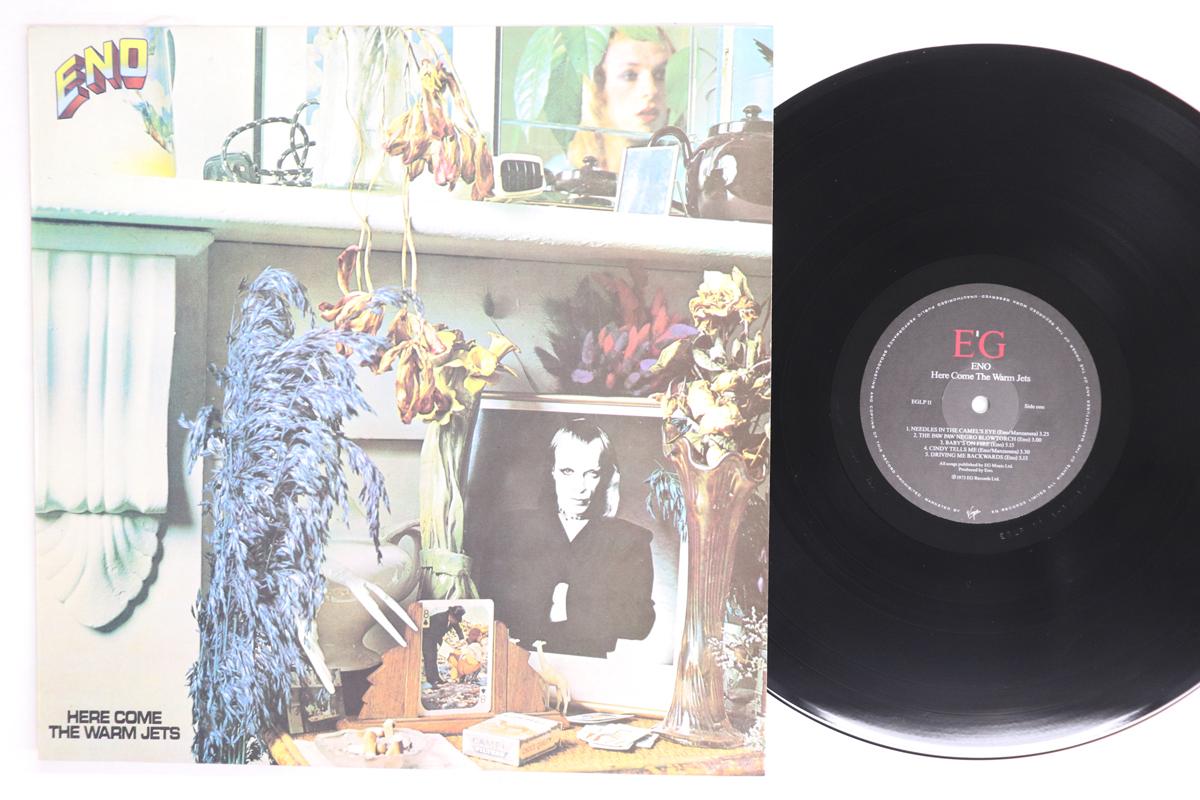 LP Record BRIAN ENO  Here Come The Warm Jets EGLP11 EG 1987 UK Rock Used