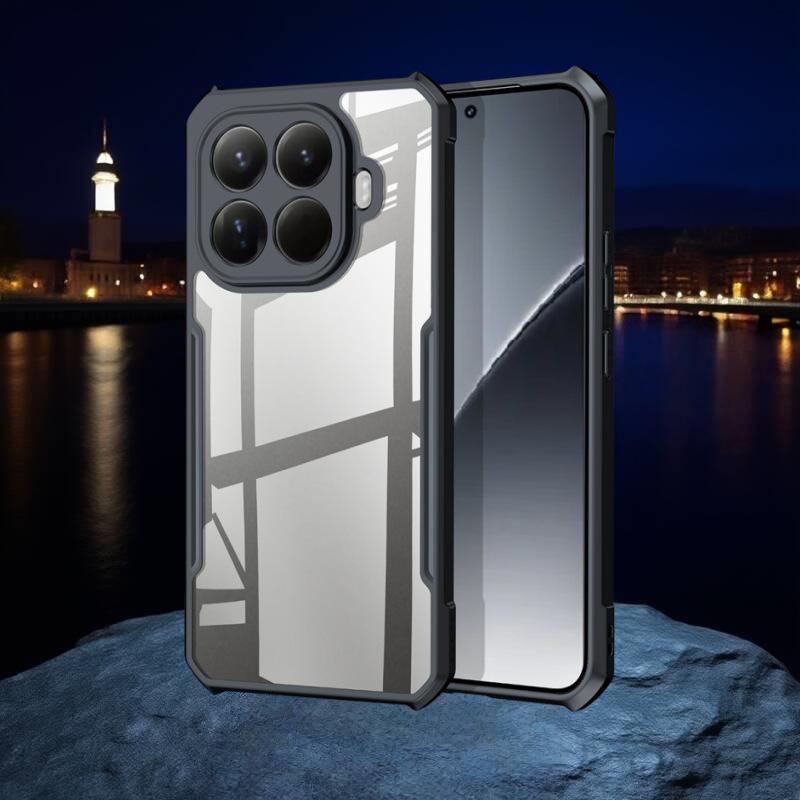 Xundi Silikon Anti-Fall Vollabdeckung Transparente Hülle für Xiaomi 15T/15T Pro