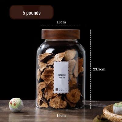 ZISIZ High Borosilicate Glass Food Storage Jar
