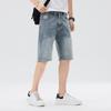 All-matched Five-point Pants Summer New Style Men's Japanese Loose 5-point Pants Shorts Denim Medium Pants
