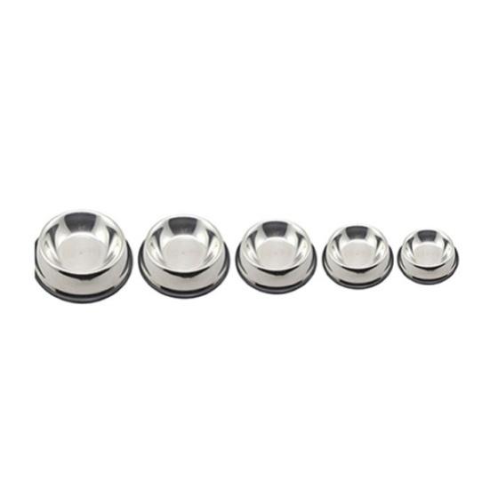 1 Pc Stainless Steel Durable Pet Dog Cat Feeding Food Non Slip Bowl Dish
