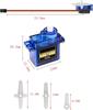 2Pcs Micro Servo Motor 9G for RC Helicopter Airplane Boat Robot – Compatible with Arduino Raspberry Pi – Precise Control, Blue