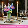 Pink Flower Bouquet Building Sets for Adults Women, Compatible with Botanical Collection, 13 Flowers, Unique Home Decor Gifts for Valentine‘s Day,