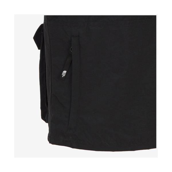 The North Face לוגו רוכסן צווארון V ללא שרוולים גופיה גופיות לגברים שחור NV5VR10A