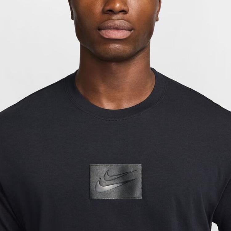 Nike As Kd M Nk M90 T-Shirt Basketball Serie Sport Rundhals-Pullover Kurzarm-T-Shirt Herren Tops Schwarz HJ3426010