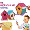 Wooden Home Decoration DIY Hand Painted Crafts  Bird House Set 30ML