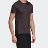adidas T Shirts Men's Black Crew Neck Moderate Straight Fit FI8004