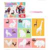 Paper 3D Geometric Sticker Books Educational Toys Montessori DIY Paste Material Kit Handmade Cute Animals Sticker Book Toddlers