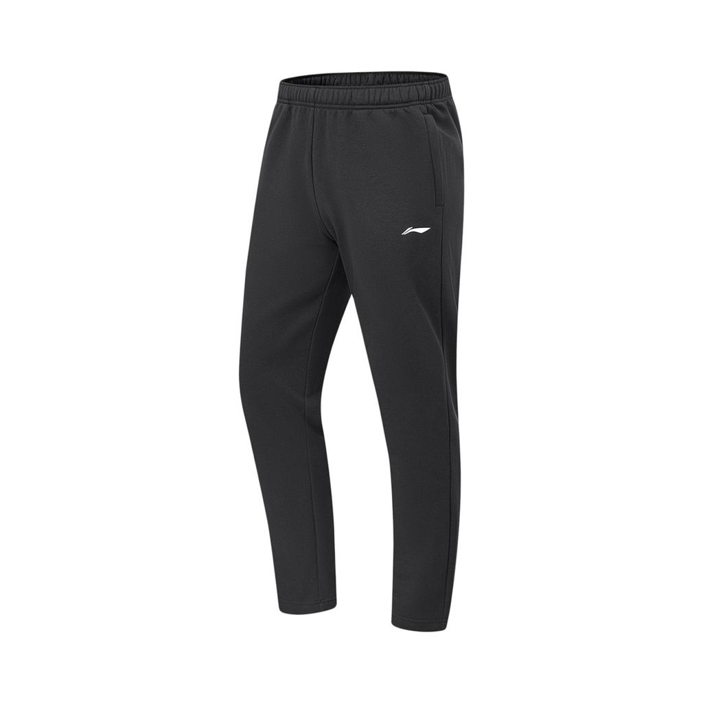 Li Ning Trendy Fashion Rundhals-Fleece-Sweatshirt Bequeme Lange Hose Lässiger Sportanzug Herrenanzug AWDTE67-1+AKLUA75-5