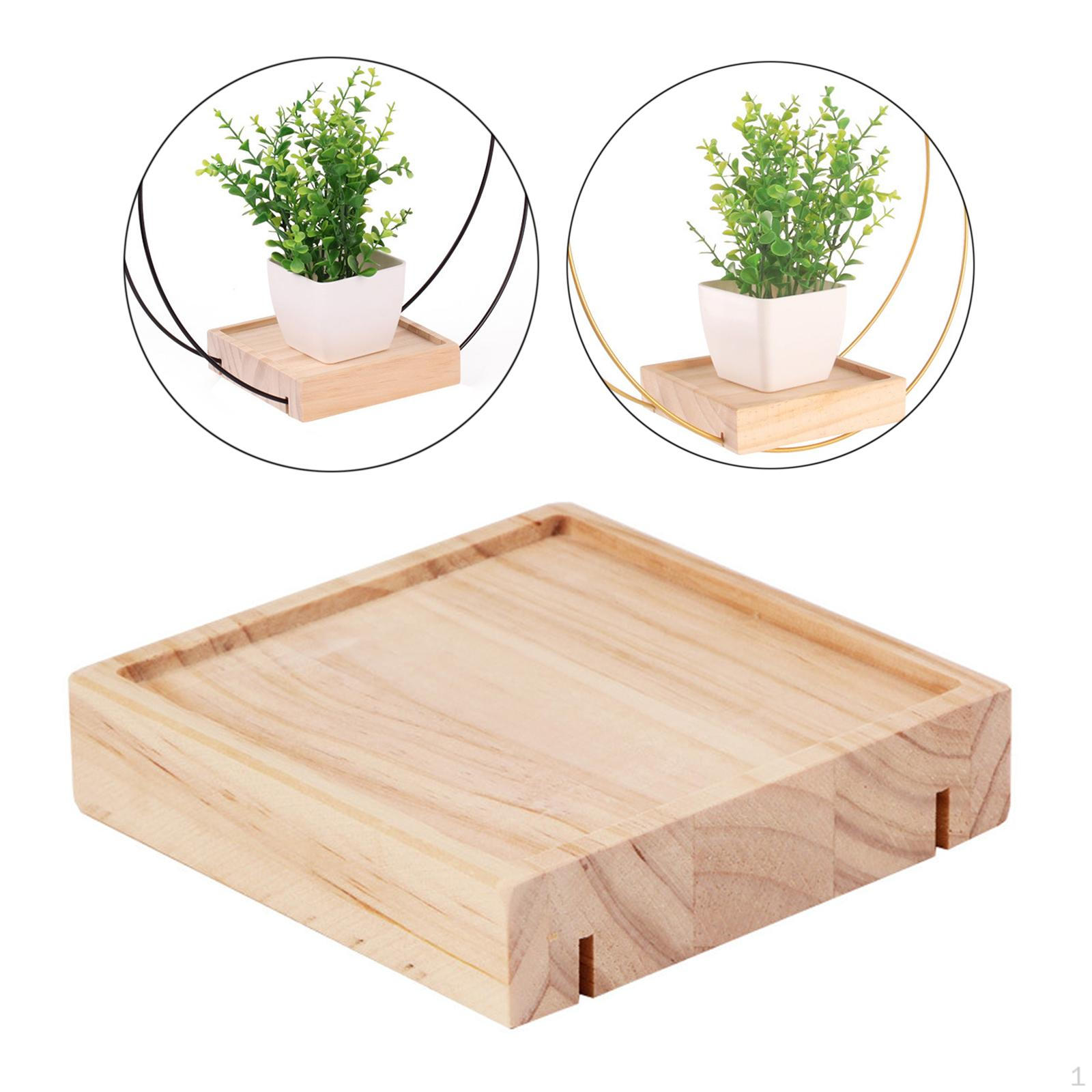 

Подвесной держатель для растений, стойка для цветочного горшка, декоративная деревянная подставка-вешалка для угла патио