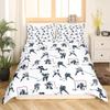 Rose Puppy Three-Piece Quilt Cover 3D Digital Printing Bedding Set Bed Cover