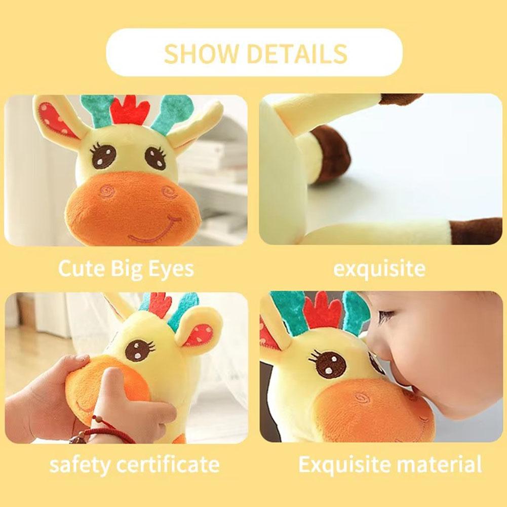 Repeating What You Say Dancing Talking Giraffe Toy with Glowing Swaying Dancing Giraffe Adjustable Volume Musical