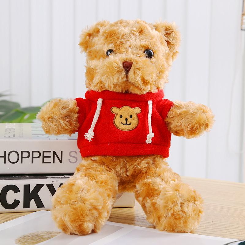 Teddy Bear Plush Hoodie Doll - Cute Activity Gift with Logo Print