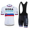 Mens Cycling Jersey Bib Shorts Set Breathable Mesh Bike Outfit Road