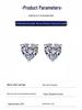 S925 Sterling Silver Moissanite Heart-Shaped Stud Earrings - Korean Style, High-End Jewelry