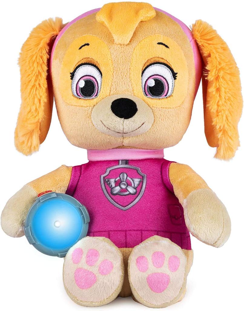 PAW PATROL Skye Plush Talking and Singing Doll with Flashlight and Mini 32cm Toy, Flashlight, [Used]