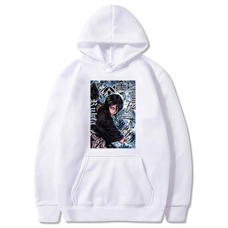 Bleach Kuchiki Rukia Men Fashion Hoodies Men Women Hooded Sweatshirts Fashion Casual Pullovers Autumn Boys Girls Hoodie