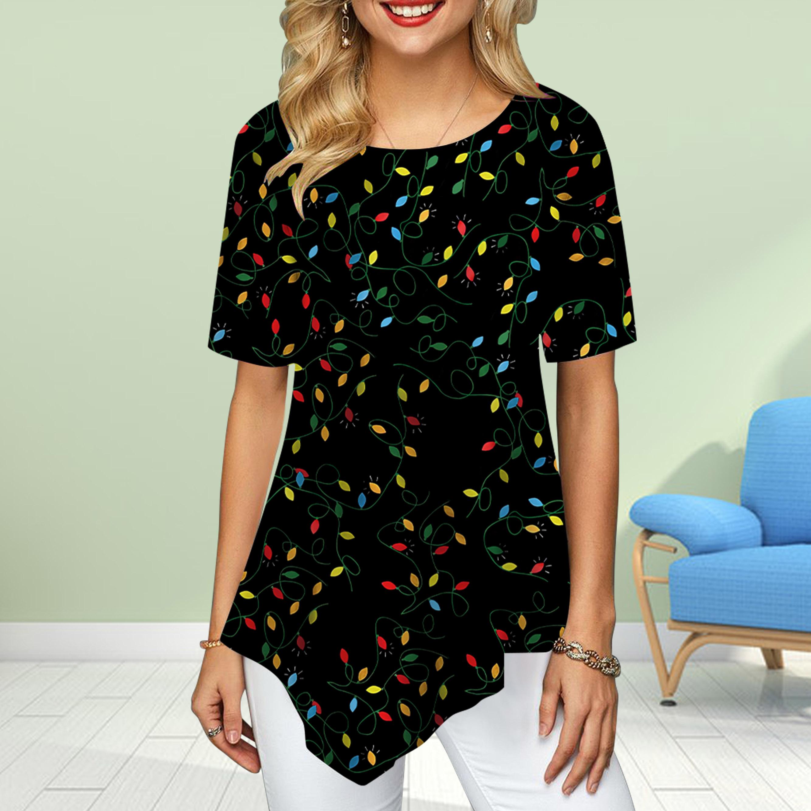 

Женские футболки больших размеров с цветочным принтом и принтом сосны, свободные повседневные топы, женская нестандартная летняя одежда 8XL оранжевый